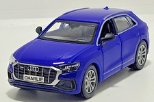 Audi SQ8 in Blue FREE PERSONALISED PLATES Diecast Model Toy Car Present Gift