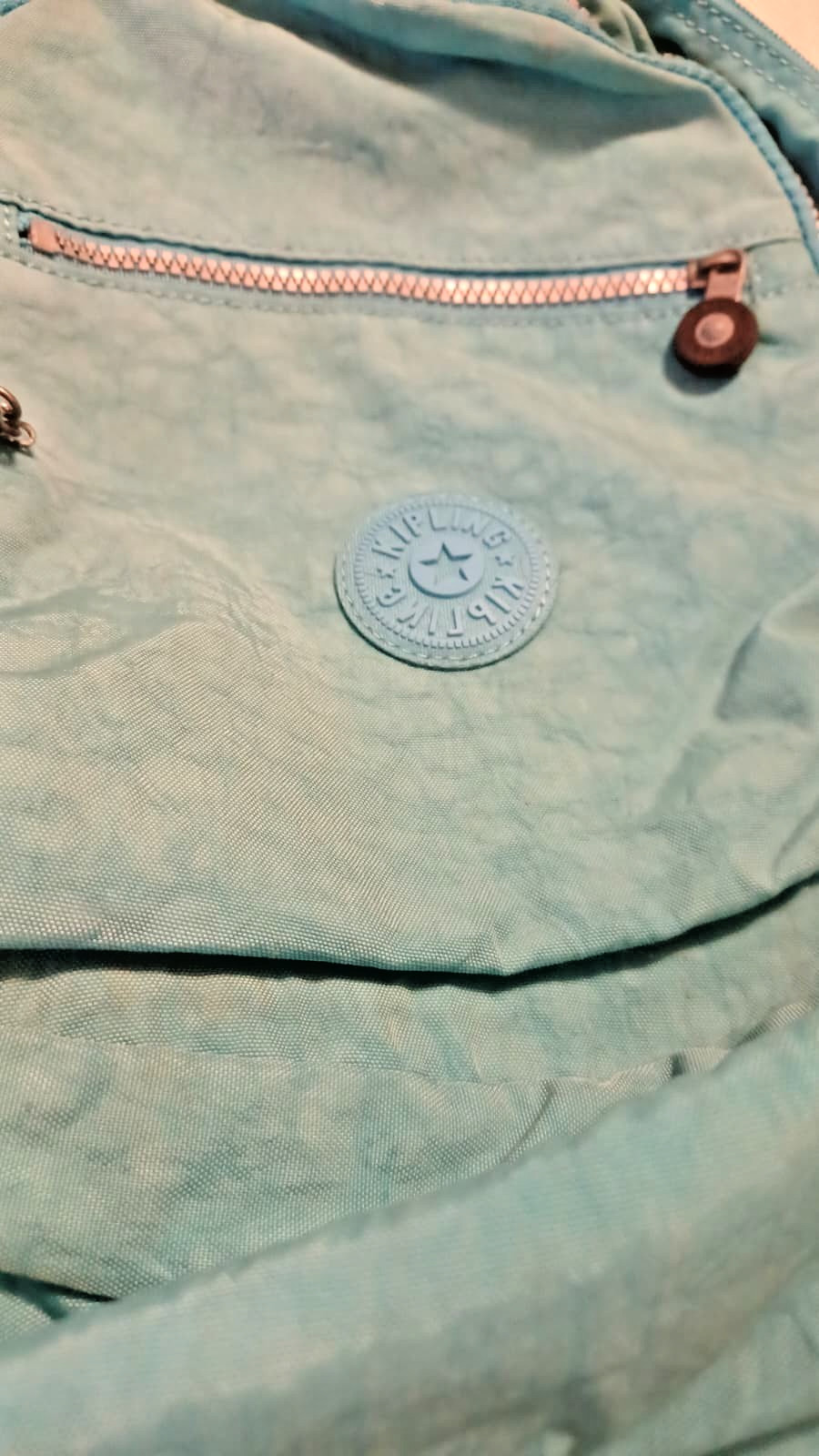 Kipling Challenger Backpack Aqua Small Excellent … - image 4