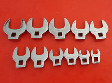 Snap-On Tools USA SAE 3/8” Drive Open End Crowfoot Wrench 7/16" - 1-1/16" MARKED