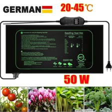 Heizmatte Pflanzen Heizkissen Regler Terrarium Steuern mit Thermostat 50W Sicher