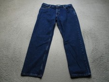 Carhartt Relaxed Fit Jeans Mens 38x32 Blue Dark Wash Relaxed Straight Denim