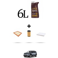 Hoffcar Set Service 3 Filter Und 6L ÖL FüR Land Rover Discovery Sport 2.0