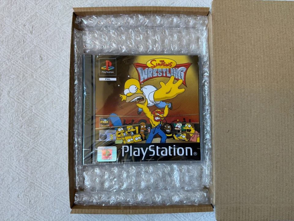 The Simpsons Wrestling PS1 - UK PAL New Sealed - High Quality Packing - Tracked - Image 3 of 4