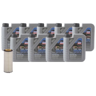 9L Liqui Moly TopTec 4600 5W30 Hengst Engine Oil Change Kit for C217 S560 4.0 V8