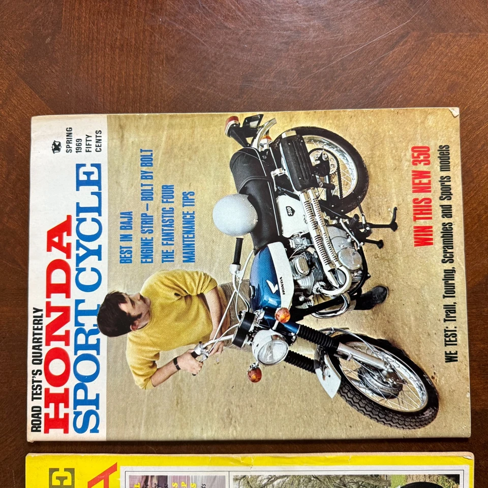 Lot of 2 Vintage Road Test’s Quarterly Honda Sport Cycle Magazines 1960s Motorcy - Image 2 of 4
