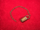 ORIGINAL CIVIL WAR CANTEEN STOPPER COMPLETE WITH CHAIN