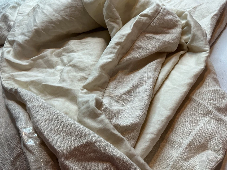 Funda nórdica King lino mezcla rayón crema - Casaluna Foto 3 de 4