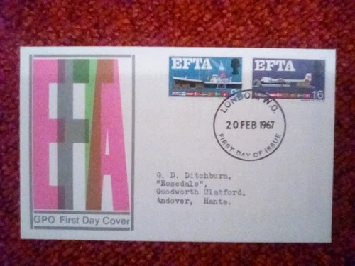 GB FDC GPO COVER 1967 EFTA WITH LONDON W.C. FDI  POSTMARK