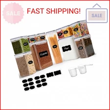 ComSaf Airtight Food Storage Containers with Lids, 11 Pcs Canisters Sets for the