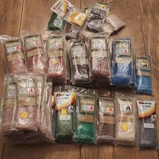 58 Pkgs Vintage CARON Latch Hook Pre Cut Rug Yarn Acrylic Fiber Assorted Colors