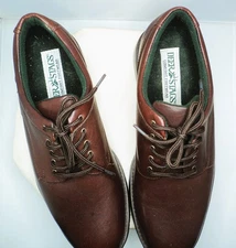 Men's Deer Stags Brown Oxford Dress Shoes   Sz 10W