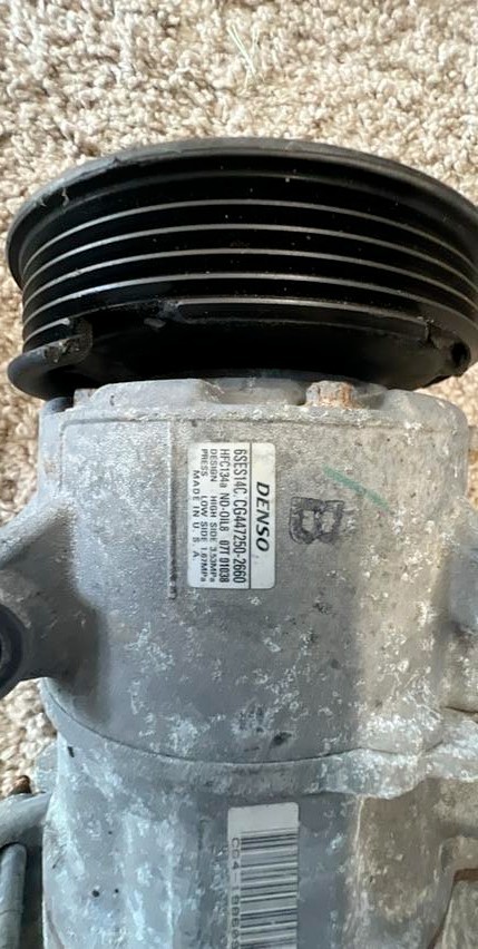 TOYOTA DENSO AC COMPRESSOR # 6SES14C # CG447250-2660 GENUINE OEM
