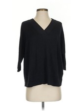 By Anthropologie Women Black Pullover Sweater S