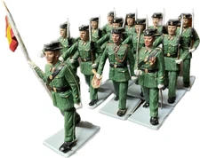 Desfile de 13 Guardias Civiles marca Soldis de Gomarasa.