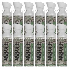 Boost Oxygen Natural Portable 10 L Pure Canned Oxygen Canister, Camo 12 Pack