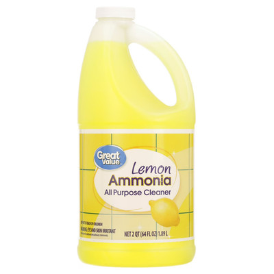 Great Value Ammonia All Purpose Cleaner, Lemon Scent, 64 fl oz