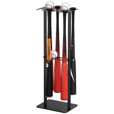 Baseball Bat Holder Stand, 8 Bats 5 Balls Softball Bat Display Free Standing,...