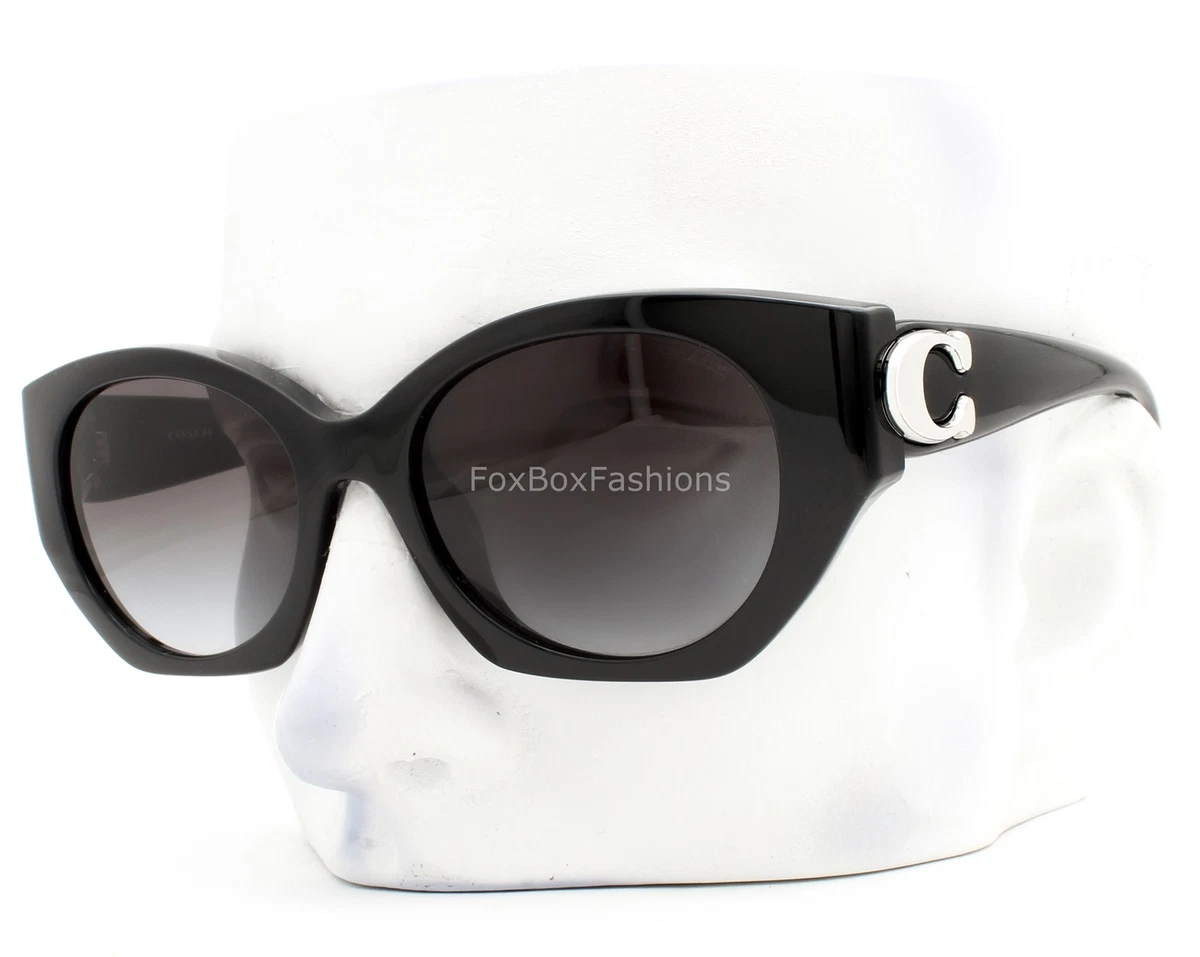 Designer sunglasses coach taryn black silver + case lumt03400_3.jpg main image 2