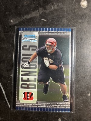 Bowman Chrome Rookie Card - Bengals Football Trading Card ESPN David Pollack