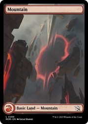 Mountain #289 Full Art March of the Machine MTG