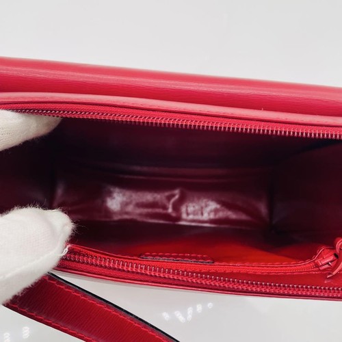 Christian Dior Shoulder Bag Purse CD Red Authentic - Picture 11 of 24