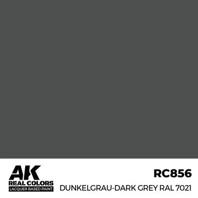 AK Interactive RC856 Real Colors Dunkelgrau-Dark Grey RAL 7021 17ml