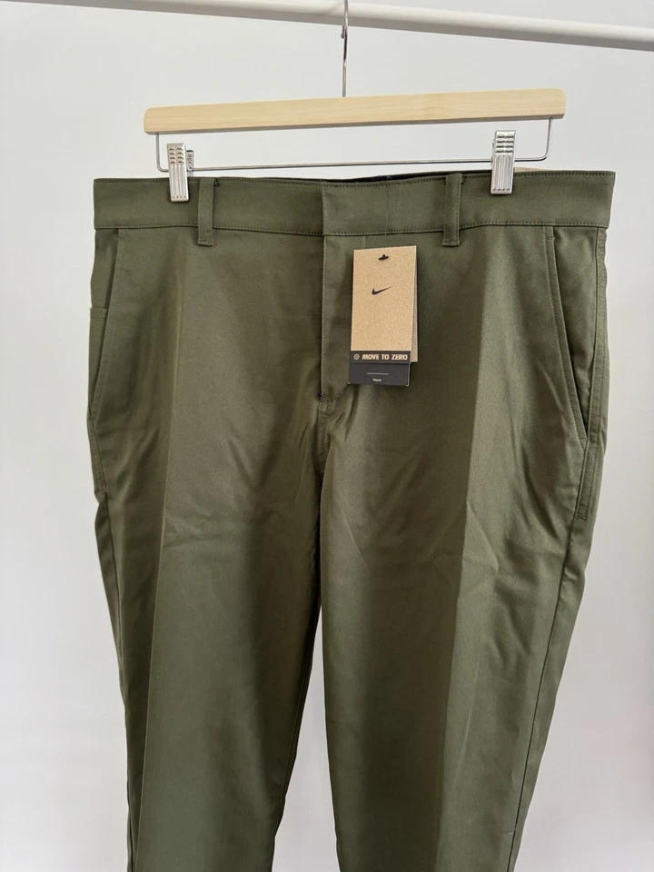 Nike Golf Pants 34x32 | Slim Fit Ankle Length | Olive Green | NWT | $100 Retail - Image 4 of 4