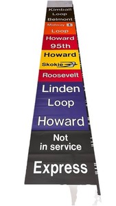 CTA SKOKIE ROLL SIGN