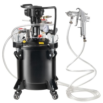Spray Paint Pressure Pot Tank 10 L/2.5 gal Fully Automatic Stirring 70 psi