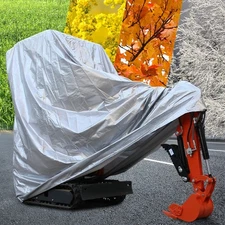 Premium Full Cover Mini Excavator Cover Rain Sun Freeze and Hail Resistan 0.8-2T