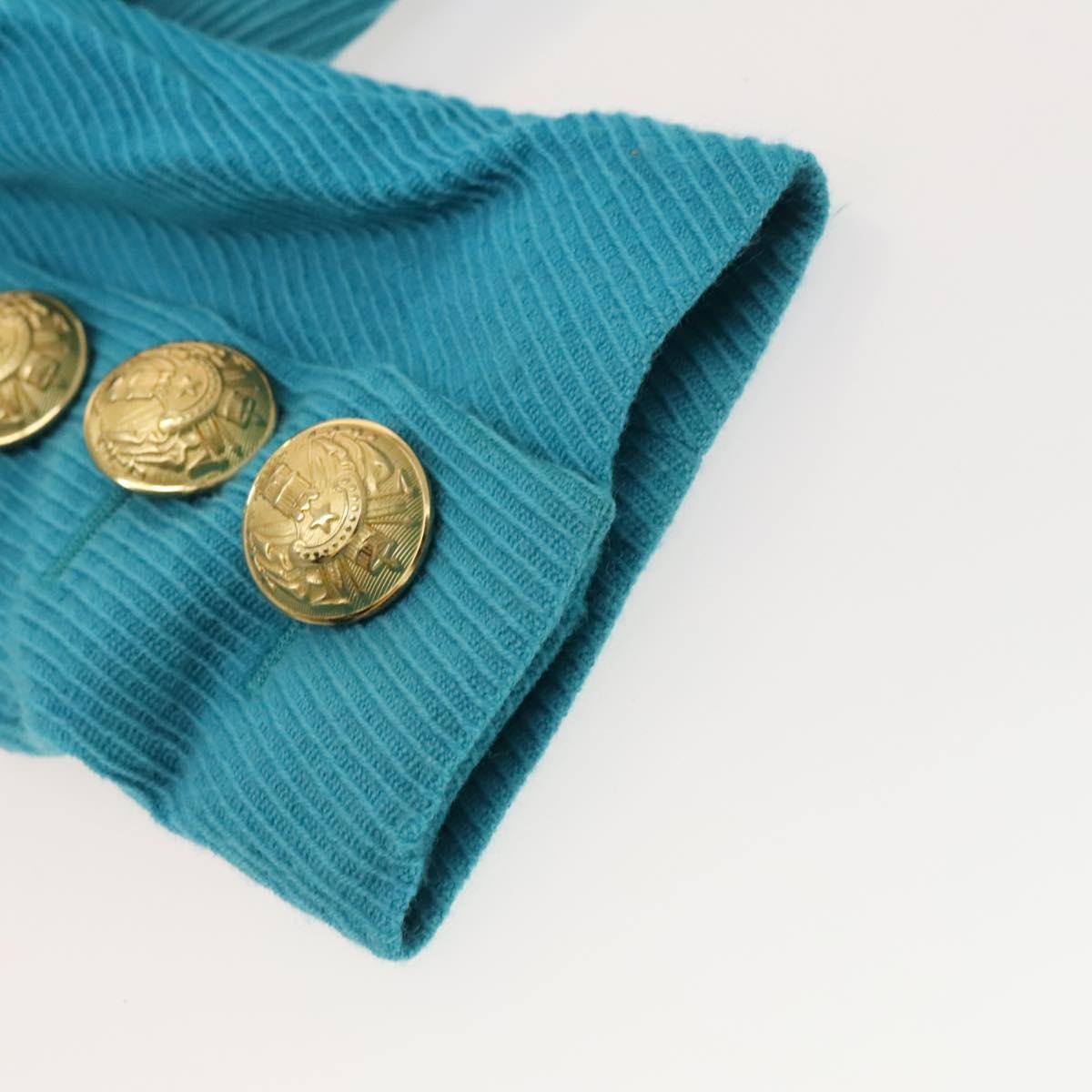 SAINT LAURENT Giacca Gonna Set Cotone Blu Autore kk477