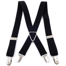 4 Clips 2.5/3.5CM Wide Men Suspenders Women Elastic Adjustable Adult Braces Susp