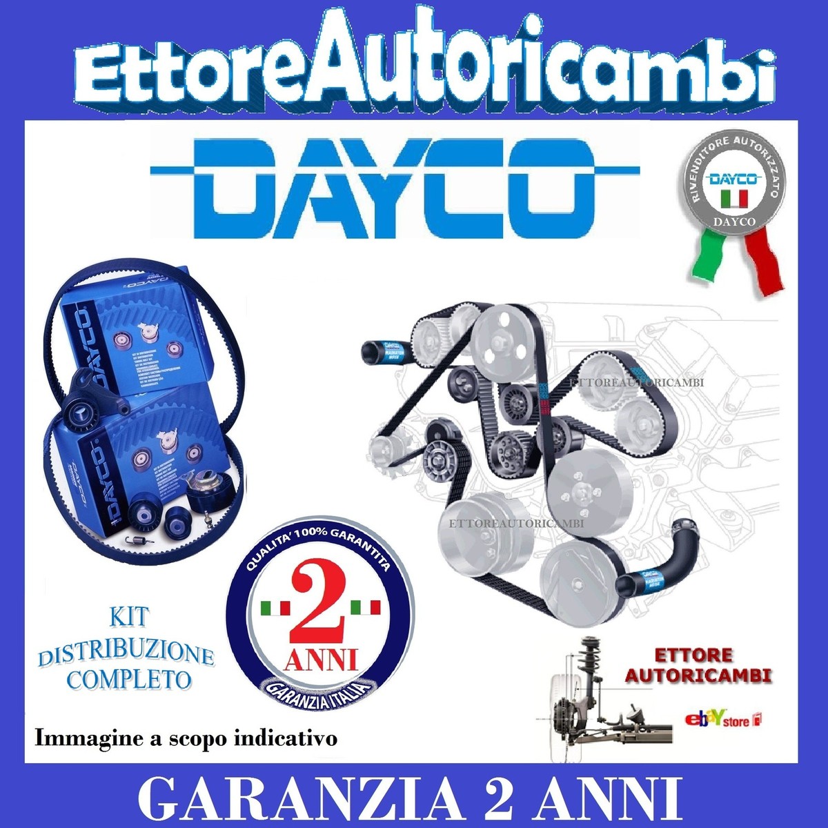 Kit Distribuzione DAYCO KTB461 Per Ford Fiesta 1.25 16V - Ricambio Originale - Foto 7