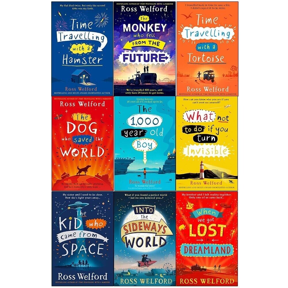 Ross Welford Collection 9 Books Set Time Travelling, Dog Who Saved World & More