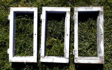 3 x Alter Fensterrahmen kleines Holzfenster, shabby chic evt. einzeln