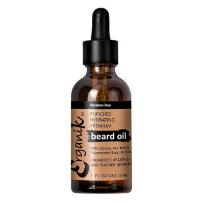 Erganik beard oil with Jojoba, Peppermint, Orange & Tea Tree Oils