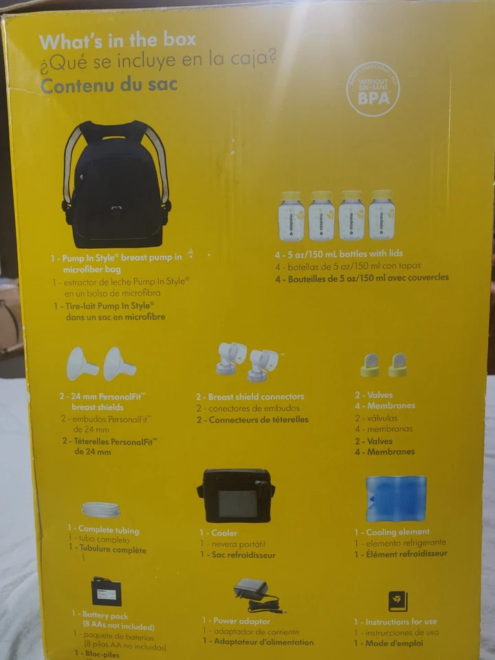 Medela насос в стиле Advanced молокоотсос + на ходу сумка с короткими ручками + международный адаптер - Изображение 3 из 4