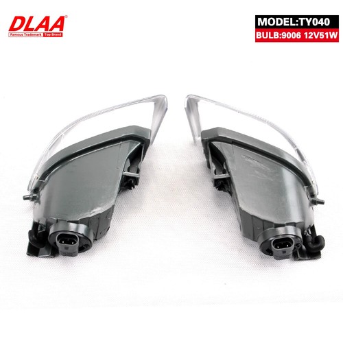 2Pcs Front Fog Lights Assembly w/ Clear Grills Bumper For Toyota Prado 2003-2009 - Picture 5 of 5