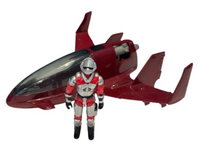 1986 Vintage 3.75  Gi Joe Vehicle: Terror Drome Firebat Jet+AVAC Pilot Mail Away