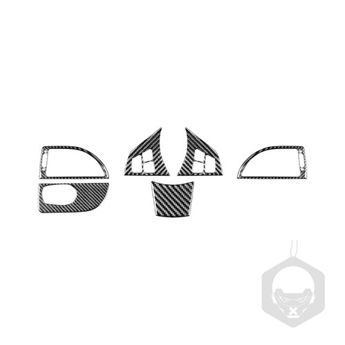 For BMW 650i 645Ci E63 E64 Carbon Fiber Full Interior Sticker Trim Set 34PCS - Picture 3 of 23