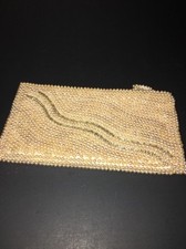 Vintage Antique Pearl and Beads Formal Evening Clutch Handbag Made in Japan