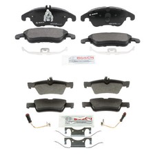 Bosch Quietcast Front Rear Semi-met Disc Brake Pad Kit For C207 W212 E-class