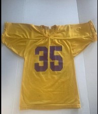 Vtg Upper Moreland Bears Football Jersey Youth 35 Willow Grove PA Yellow Purple