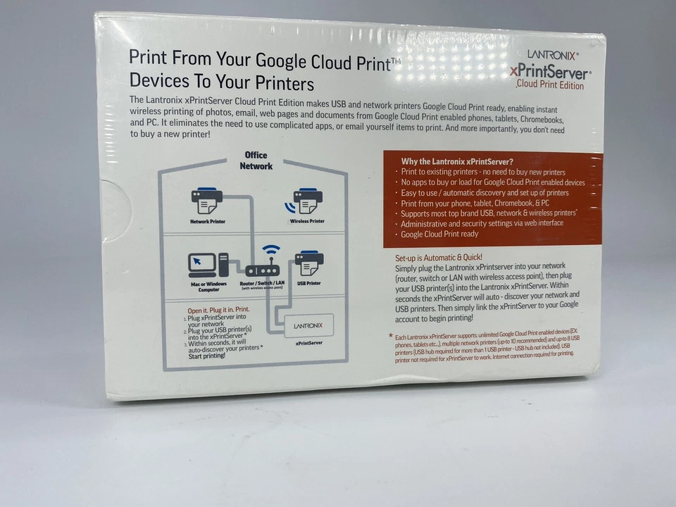 Lantronix xPrintServer Cloud Print Edition -  XPS1002CP-01-S - Image 4 of 4