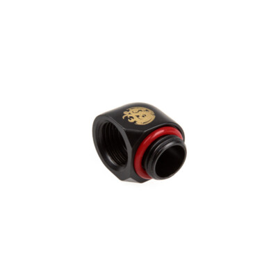Bitspower Winkel G1/4 Zoll auf IG 1/4 Zoll - Carbon Black