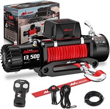 Nilight Electric Winch ATV Trailer Winches with Synthetic Rope Fairlead