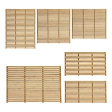 Patio Wood Fence Vertical Slat Pine Fence Panels Pressure Treated Panels