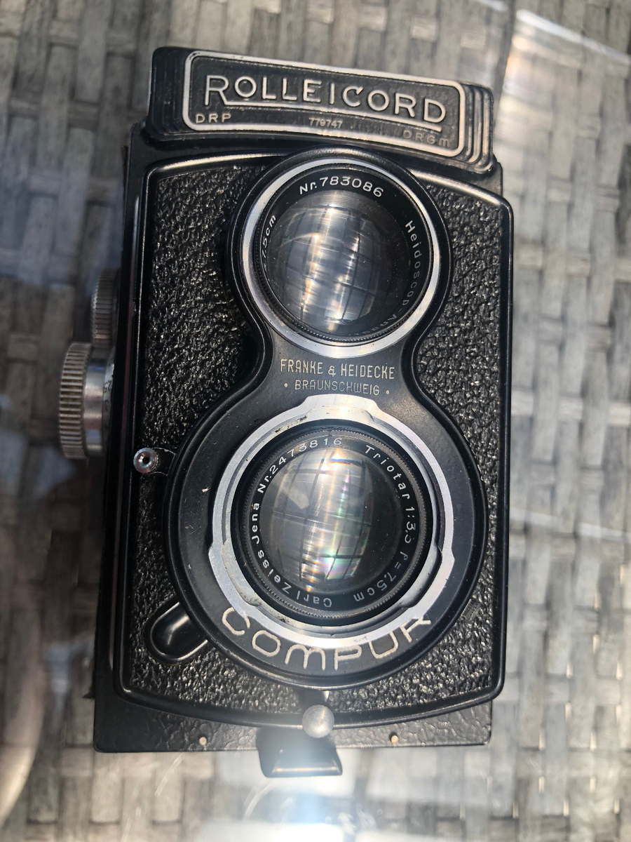 Rolleicord TLR 6x6 Camera Lens Zeiss Triotar 3.5/7.5cm Compur | eBay