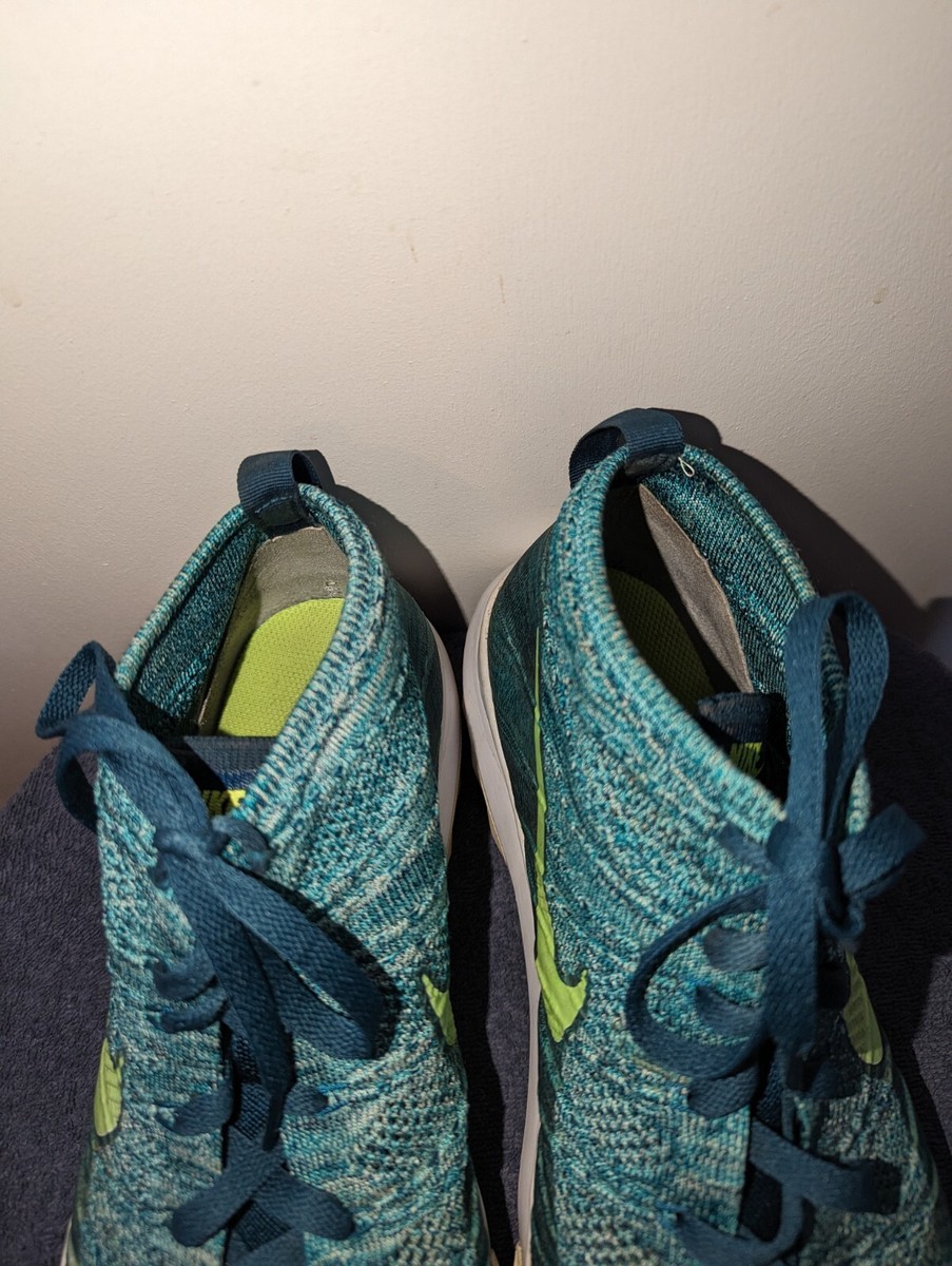 Nike Flyknit Chukka Golf Size 14 Rio Teal Turquoise Volt Nike Flyknit Chukka Golf Size 14 Rio Teal Turquoise Volt