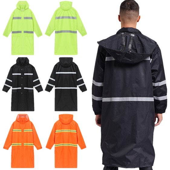 Men Women's Outwear Work Coat Fishing Cape Stripes Jackets Classic